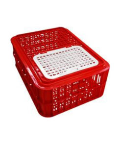 Alternative view of Poltek Crate Classic Live Bird Cage Red 10 Birds
