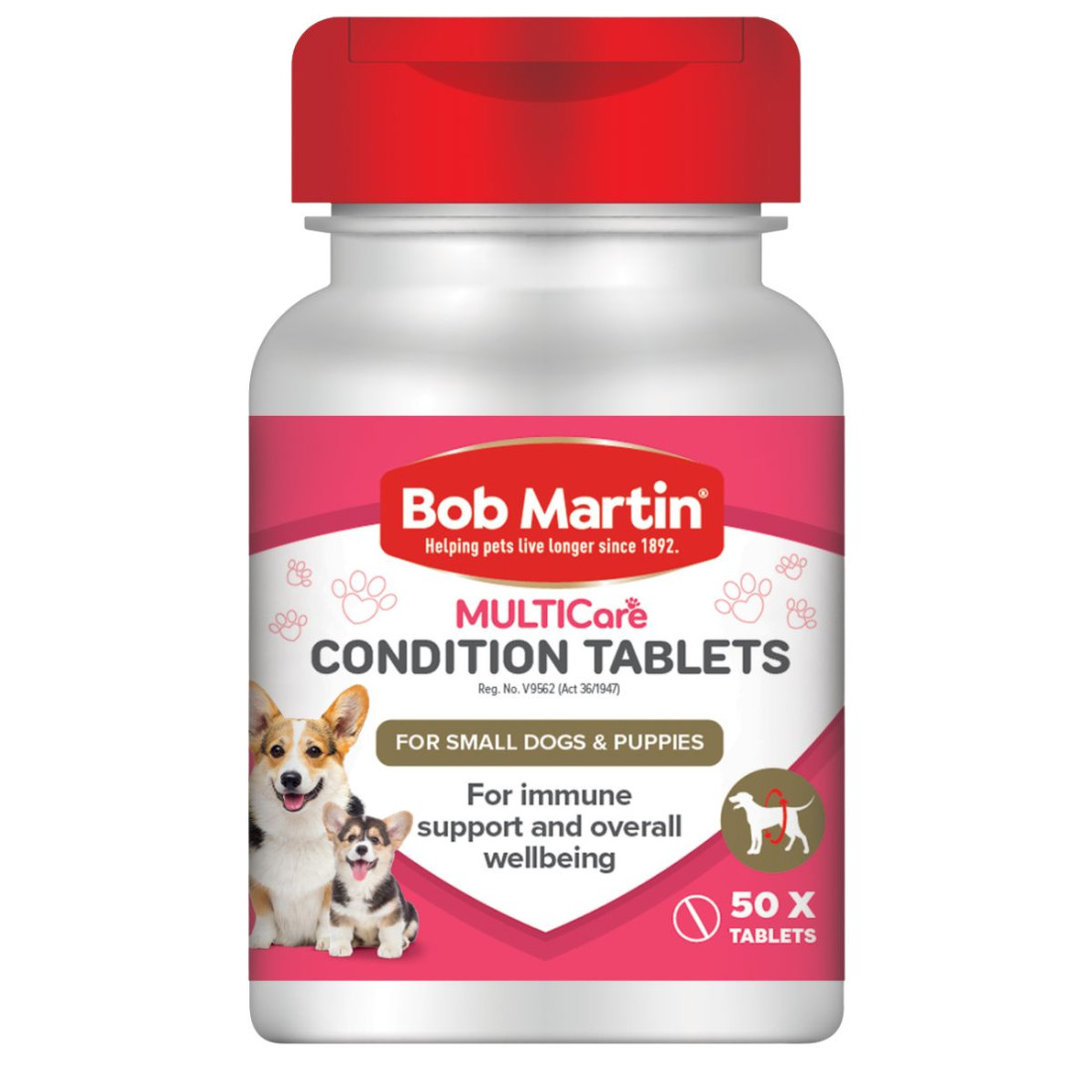 Bob Martin Pet Condition Tablets Small Dog 50Pk