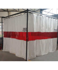 Space Bay 3.5M X 3.5M 4 Pillar Yellow Welding Screen