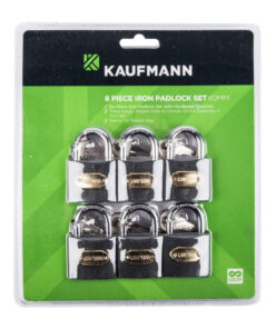 Kaufmann Steel Lock Set 6 Pc 30Mm