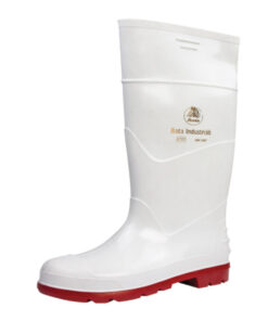Bata Jobber Gumboot Wht/Red Size 11