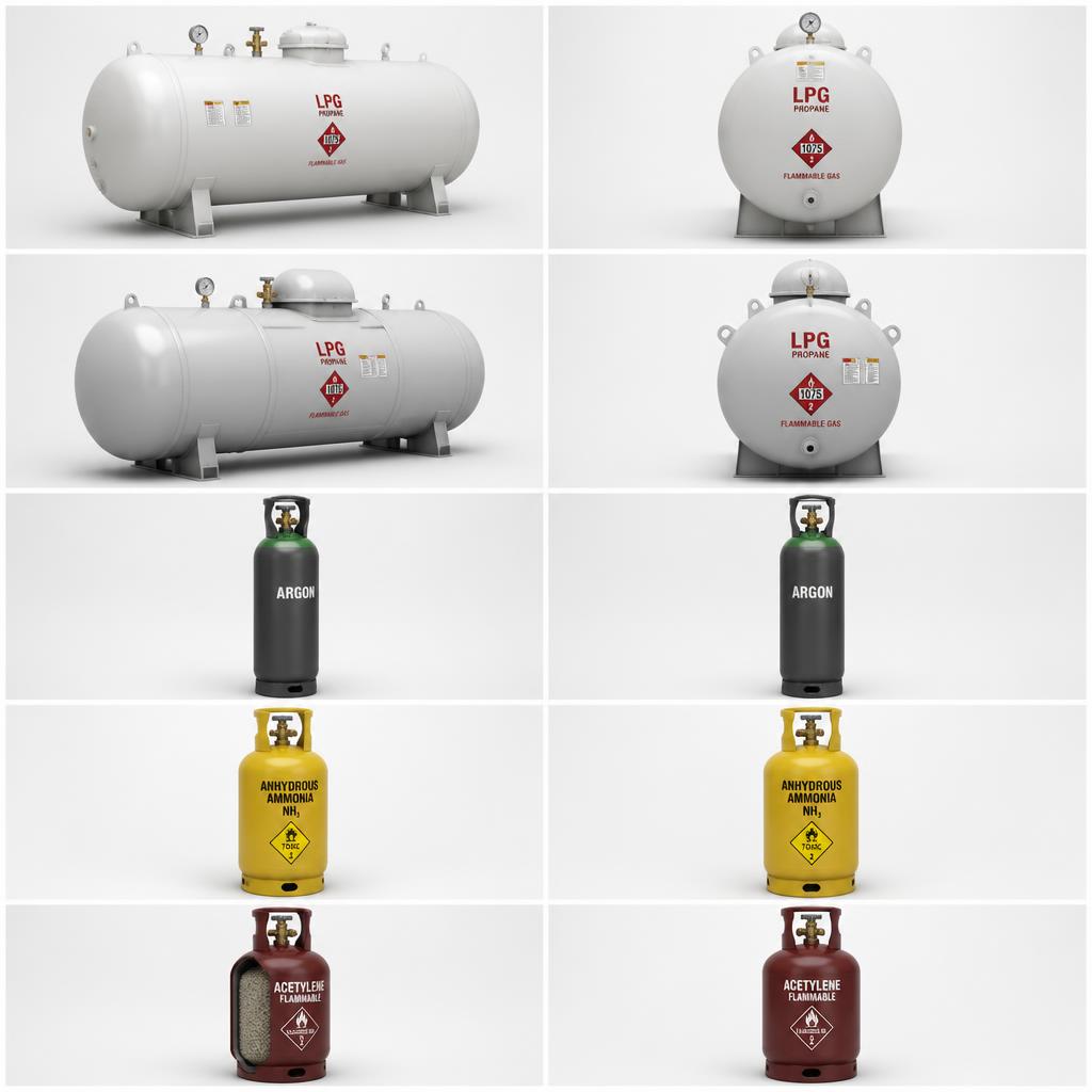 Nitrogen Cylinders (Industrial, HVAC & Beverage)