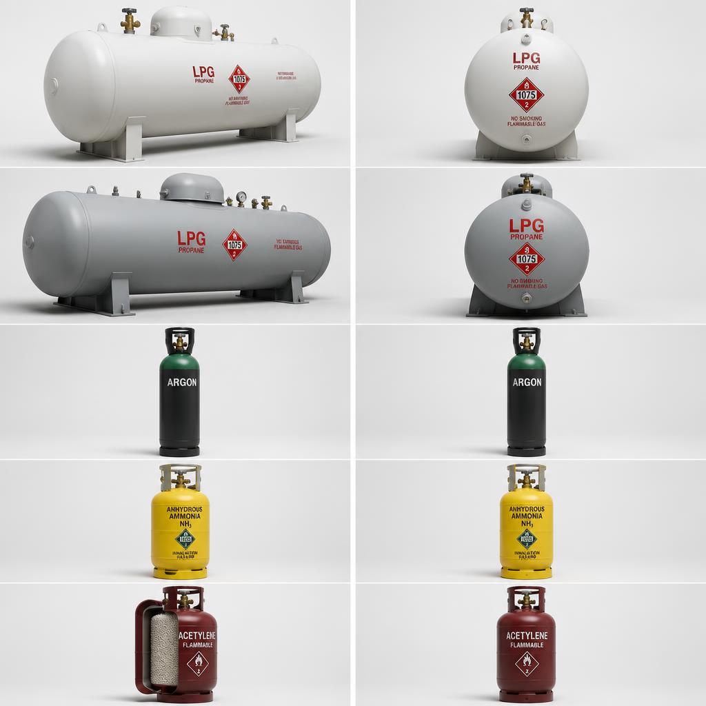 Nitrogen Gas Cylinder 10L (Pipeline Purging & Pressure Testing)